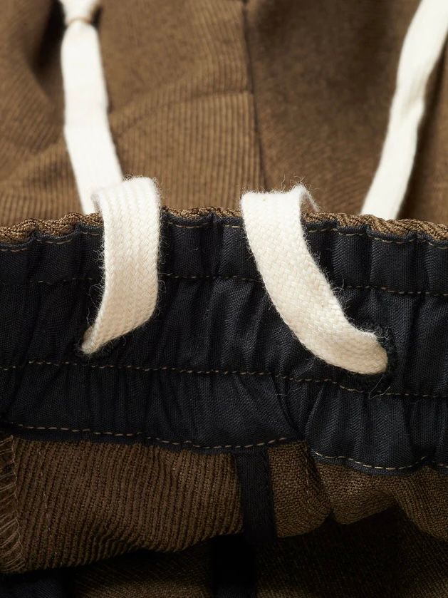 ツータックイージーパラシュートトラウザーズ ブラウン【NOID.】