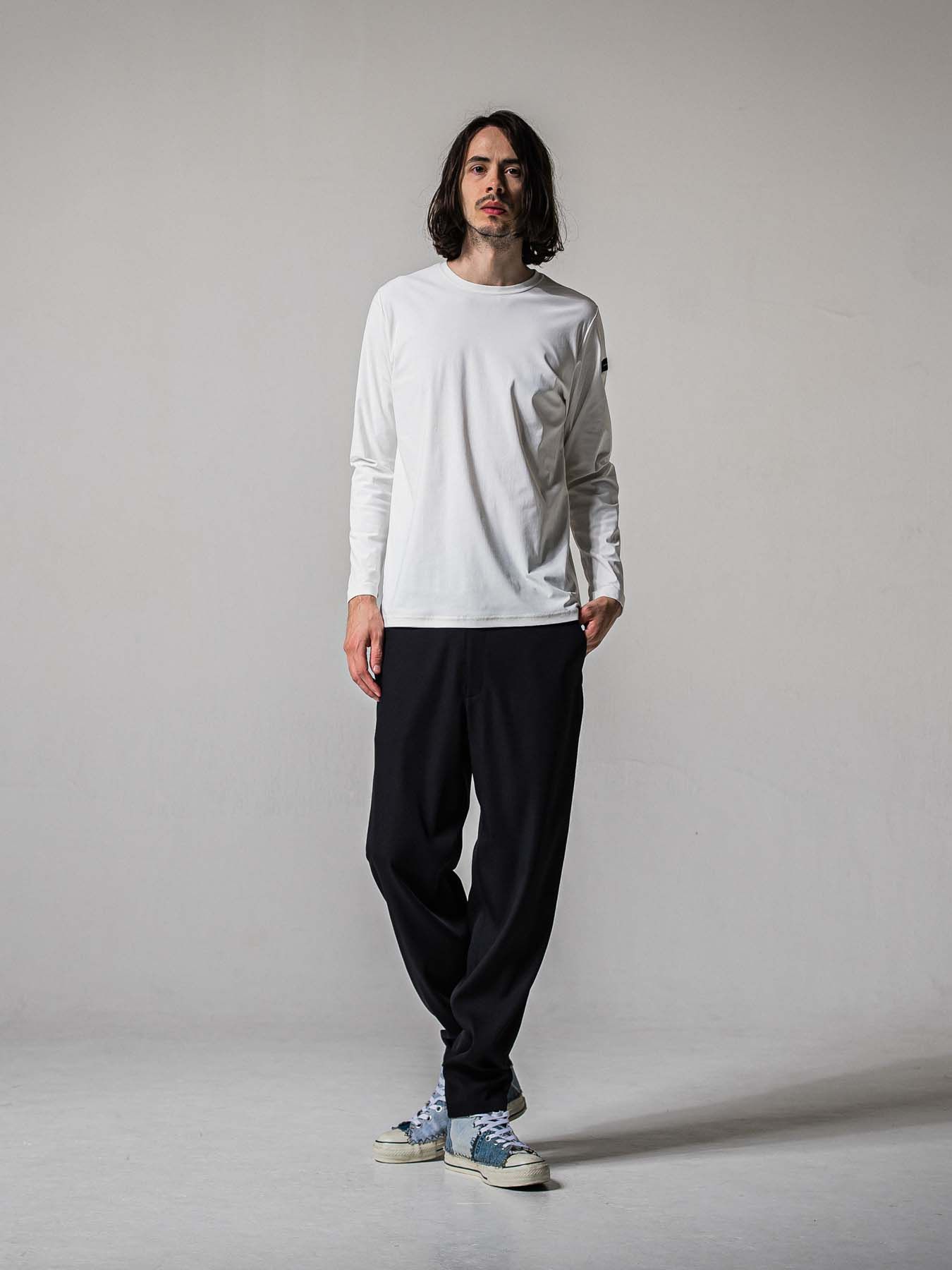 【予約品 11月16日(日) 締切】PAT WIDE EASY PANTS / ワイドイージースラックス / ブラック