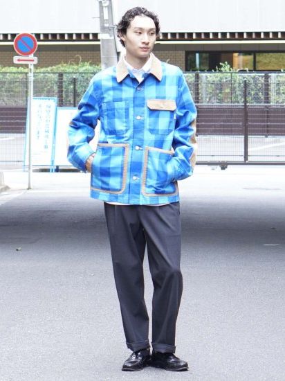 TC オフィサーパンツ 2タックチャコールグレーmade in Japan 【BROOKYM OVERALL】