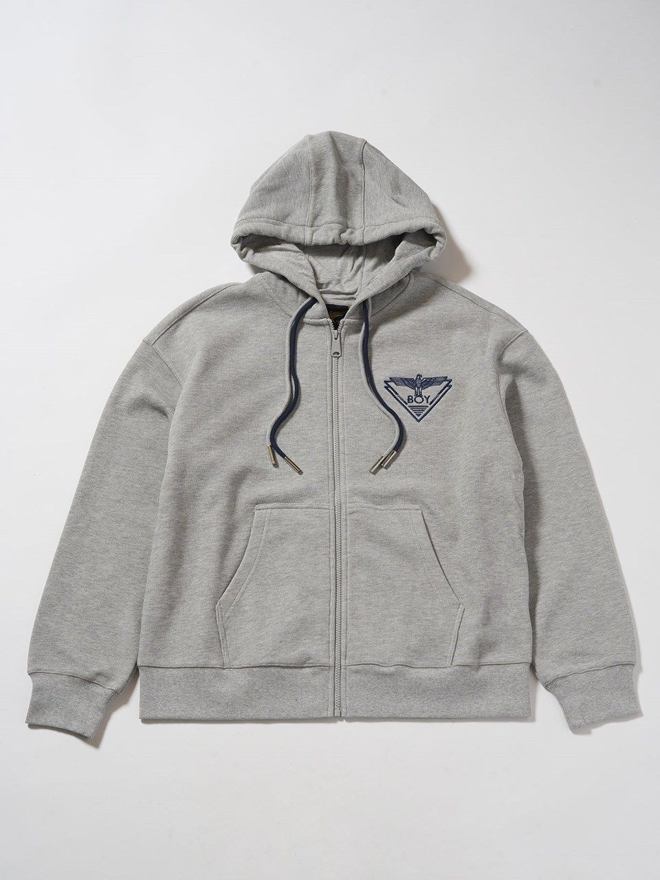BOY KANOKO Fleece Full Zip Hoodie / パーカー / グレー