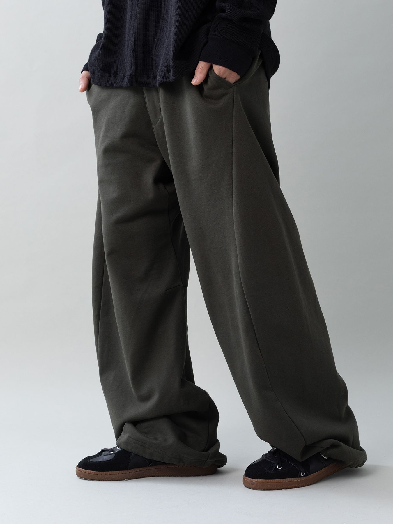 【予約品 5月6日(水) 締切】3D-SWEATPANTS / 3Dスウェットパンツ / チャコール