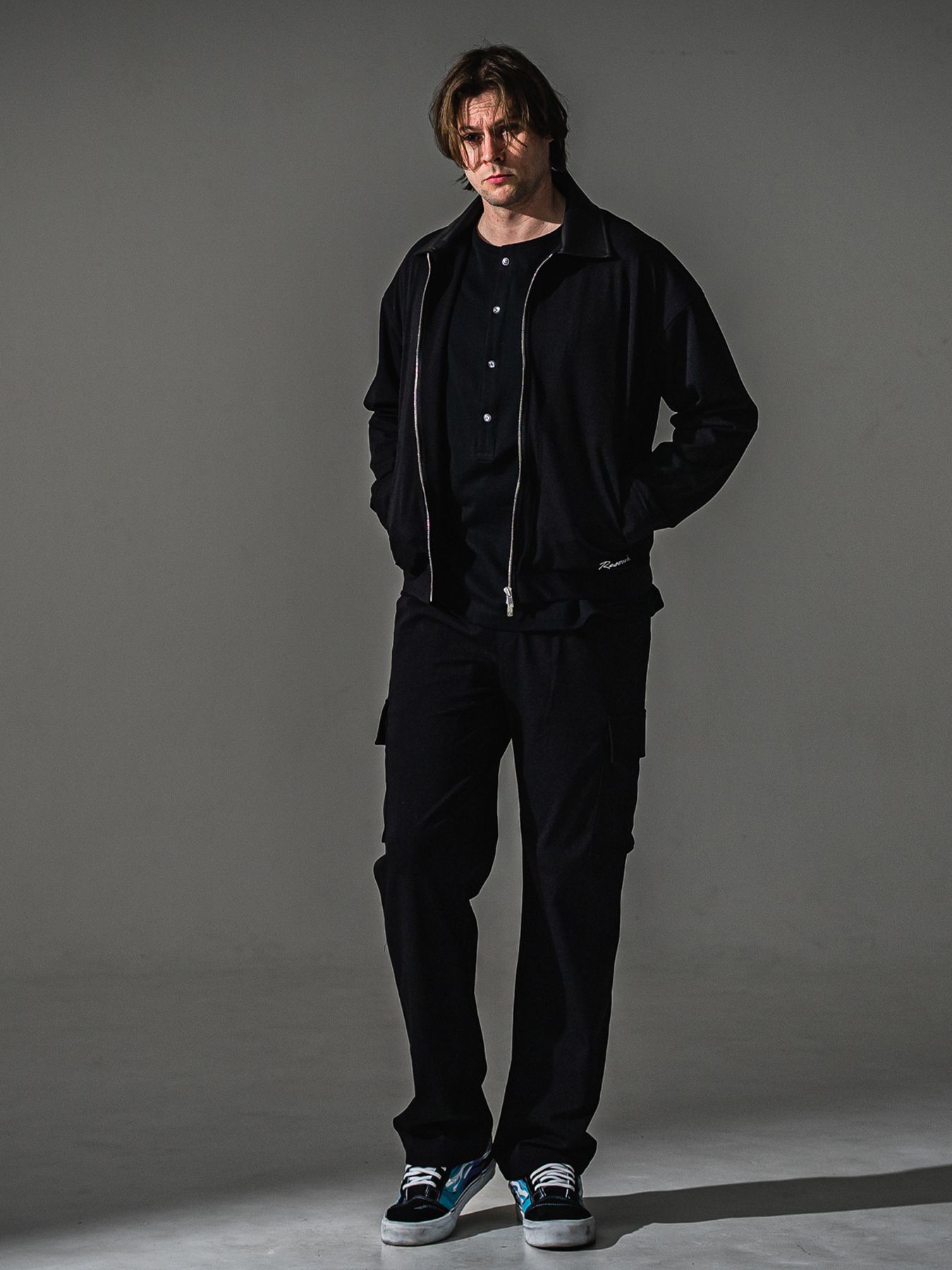 【予約品】HEAD cargo / ワンタック カーゴパンツ / ブラック