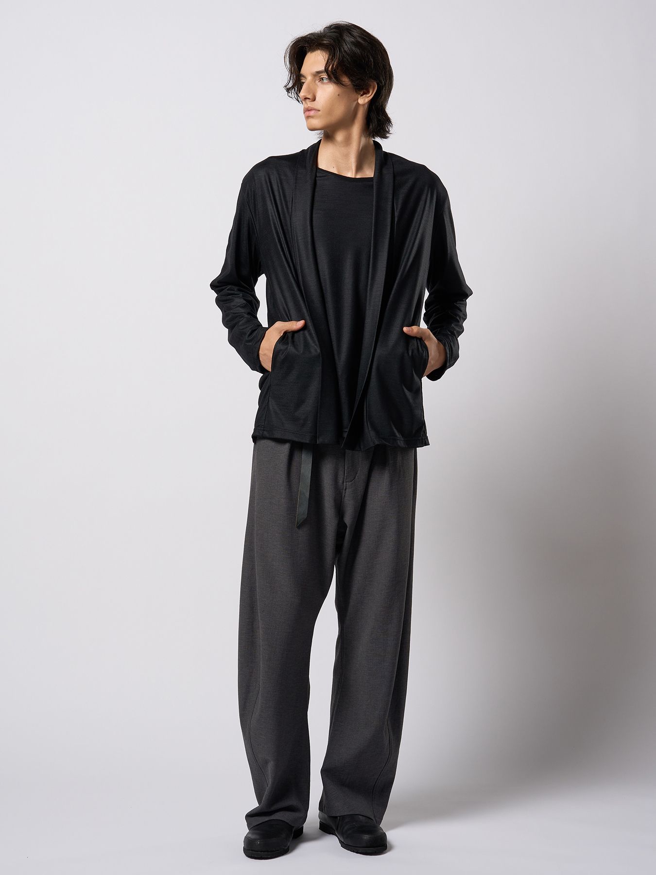 【予約品 9月23日(火) 締切】relax banana slacks / リラックス バナナスラックス / チャコール
