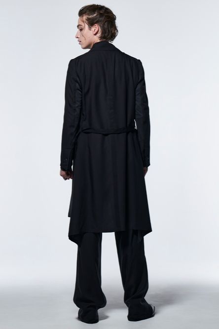 《予約品》 サイドテープラインイージーパンツSideTP EasyWideSlacks / テンセルギャバジンブラック 【kiryuyrik】 2023年4月以降入荷予定