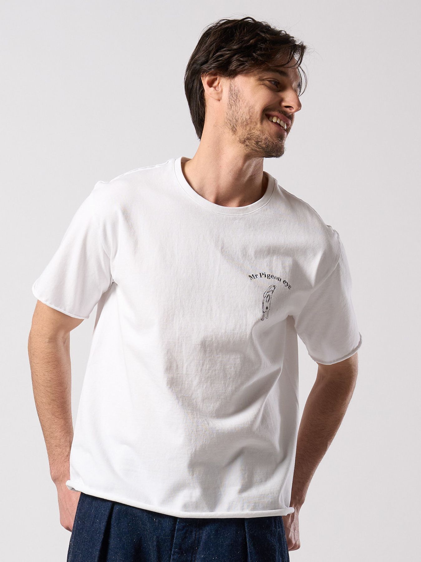 【予約品 4月19日(日) 18時締切】Ohta Design × wjk collaboration："relax" cut-off S/S / "relax" カットオフ ショートスリーブ / ホワイト