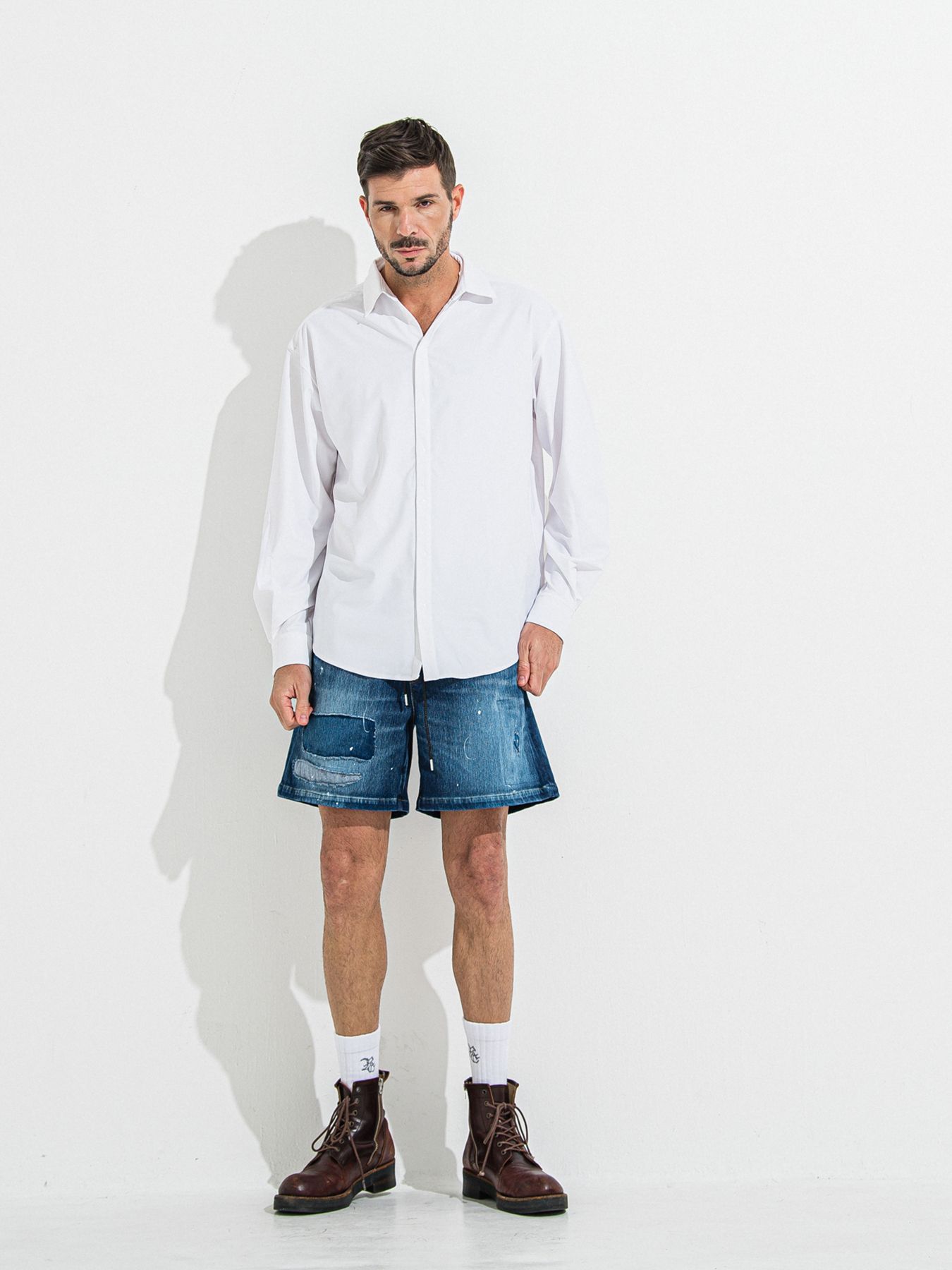 【予約品 】RASH JACK SHIRTS / ラッシュガード ジャックシャツ / ホワイト