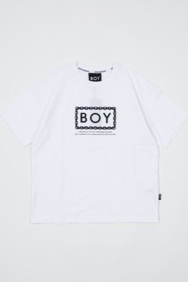 CHAIN DESIGN TEE/ ホワイト 【BOY LONDON】