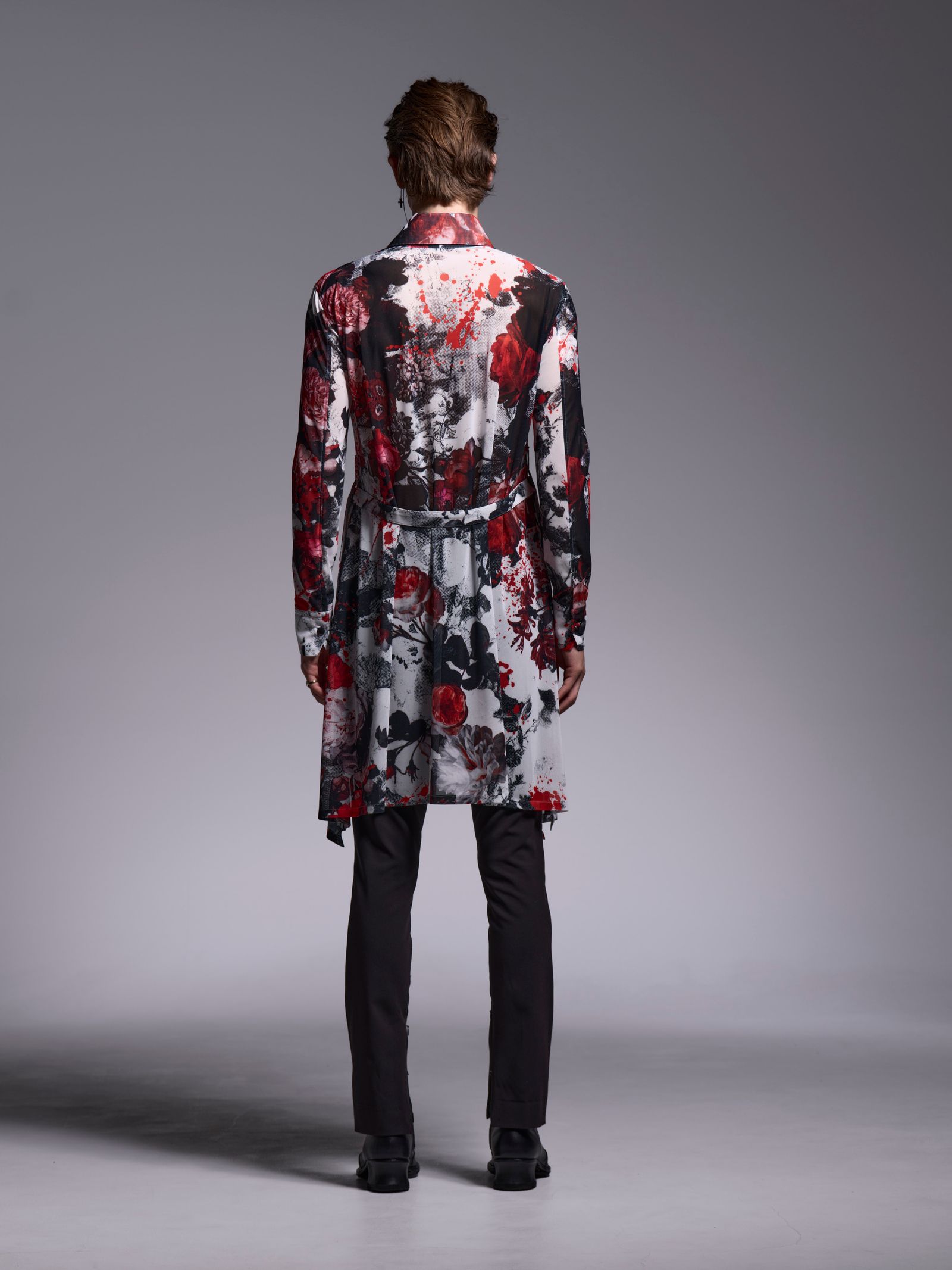 【予約品 1月4日(日) 締切】Flare Shirt / フレアシャツ / ホワイトフローラ