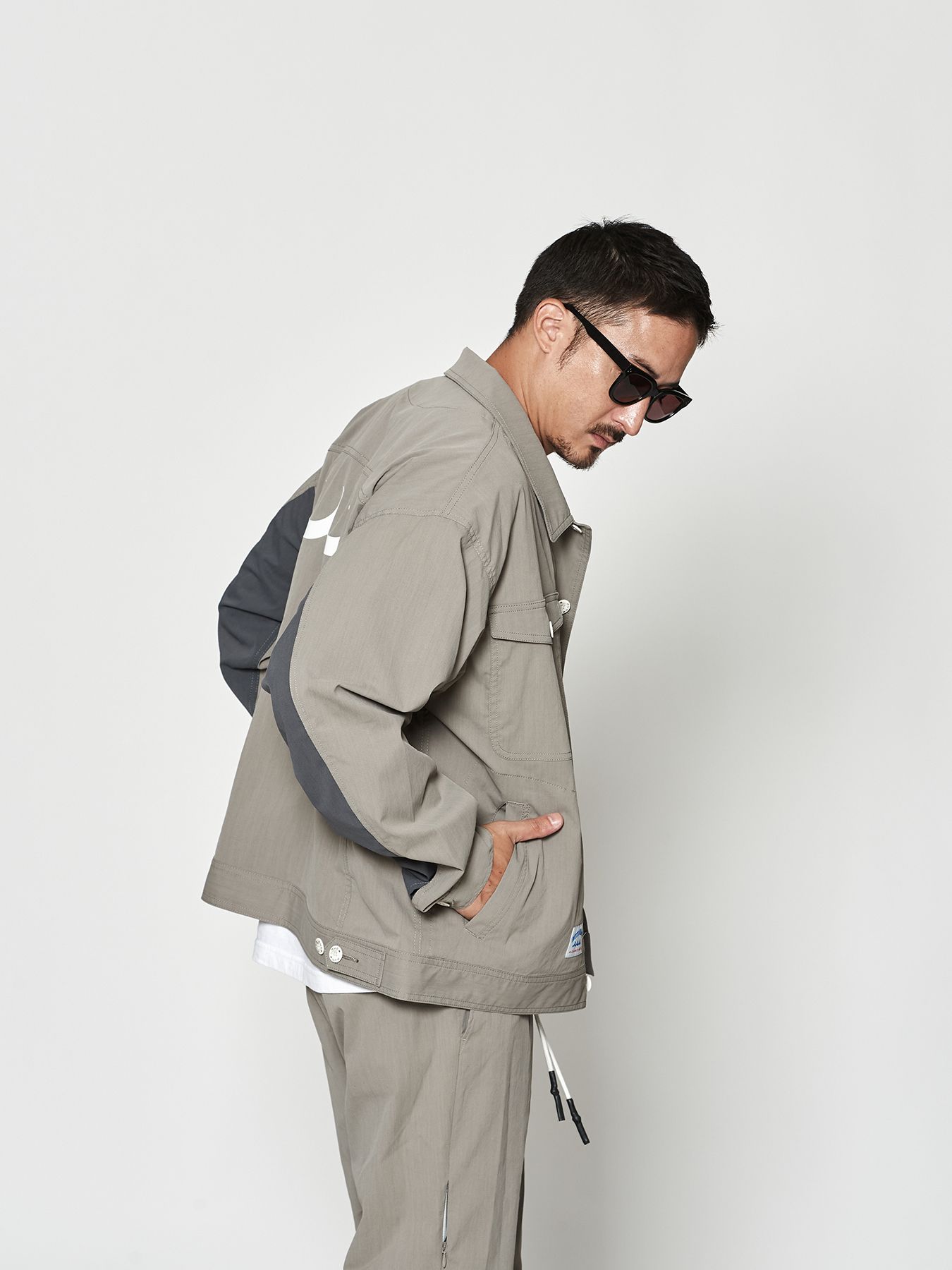 【予約品 10月9日(木) 締切】muta Trucker Jacket / トラッカージャケット / グレー【Acanthus × muta MARINE】