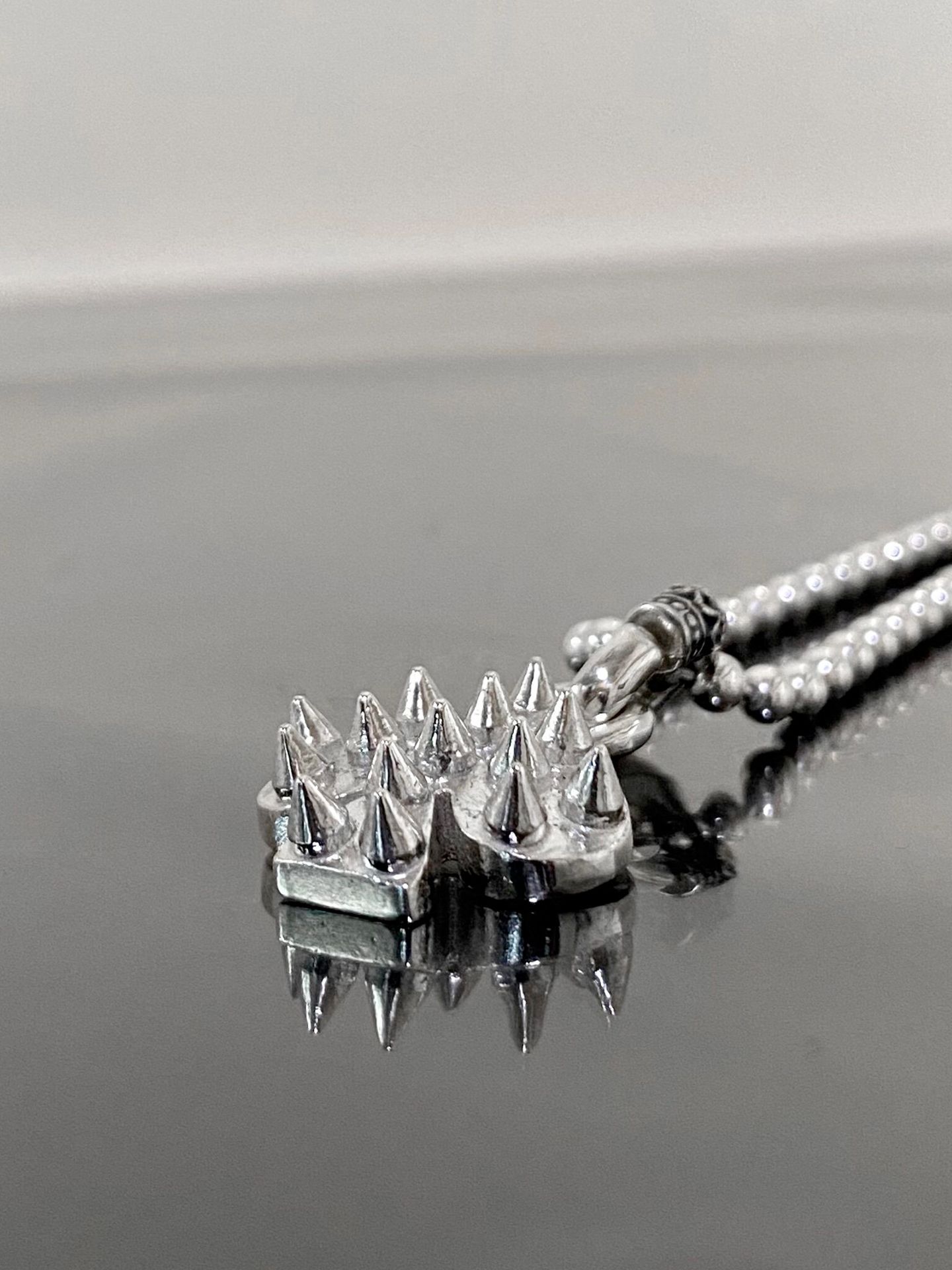 《受注生産》BALL CHAIN [SPIKE:SPADE] / スパイクスペードボールチェーンネックレス / 注文から2～3週間後入荷予定