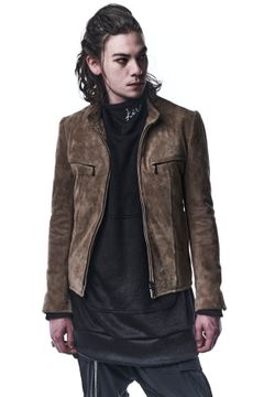 《予約品》 SingleRidersJacket ライダースジャケット GoatSuede / Beige 【kiryuyrik】 10月入荷予定