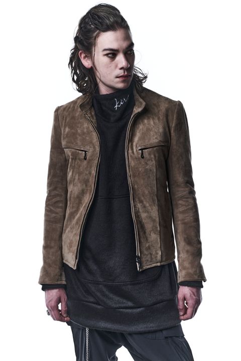 《予約品》 SingleRidersJacket ライダースジャケット GoatSuede / Beige 【kiryuyrik】 10月入荷予定
