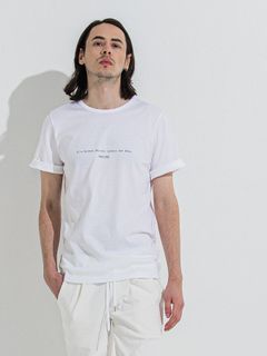 GIZA DAWN ROLL UP TEE / ギザドーンロールアップTシャツ / ホワイト