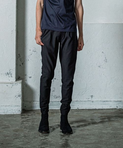 CHRIS EASY  TUCK PANTS / イージータックパンツ / ブラック