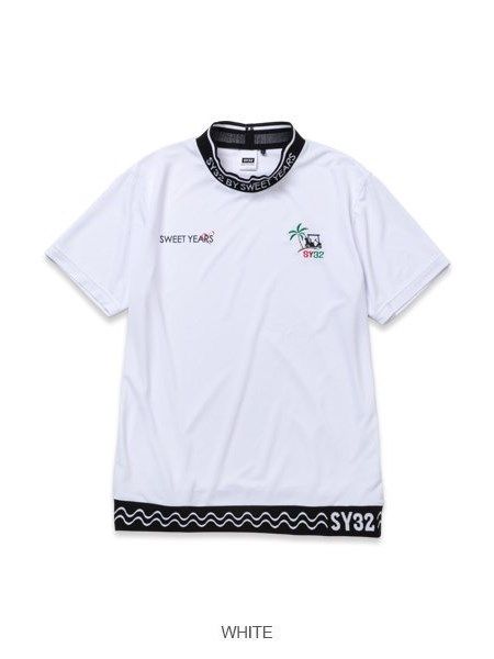 SURFLINE MOCK NECK / ホワイト 【SY32 by SWEET YEARS GOLF】