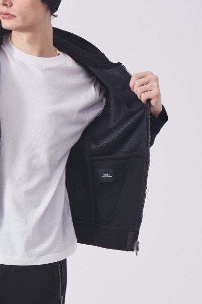 コンビネーションボアパーカー / ブラックLEON別注掲載品【5351 POUR LES HOMMES】