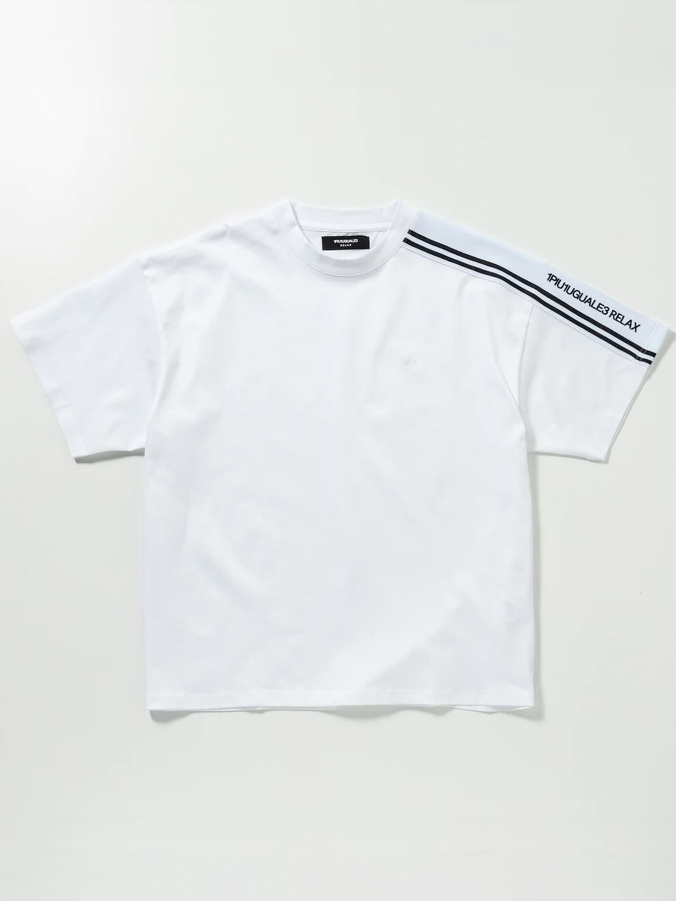 【1PIU1UGUALE3 RELAX】ジャージーラインTシャツ 1PIU1UGUALE3 RELAX - ジャージーラインTシャツ / ホワイト | BRYAN