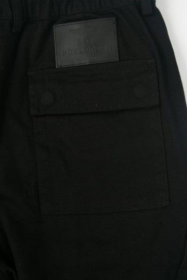 COTTON CARGO PANTS / BLACK 【BOY LONDON】