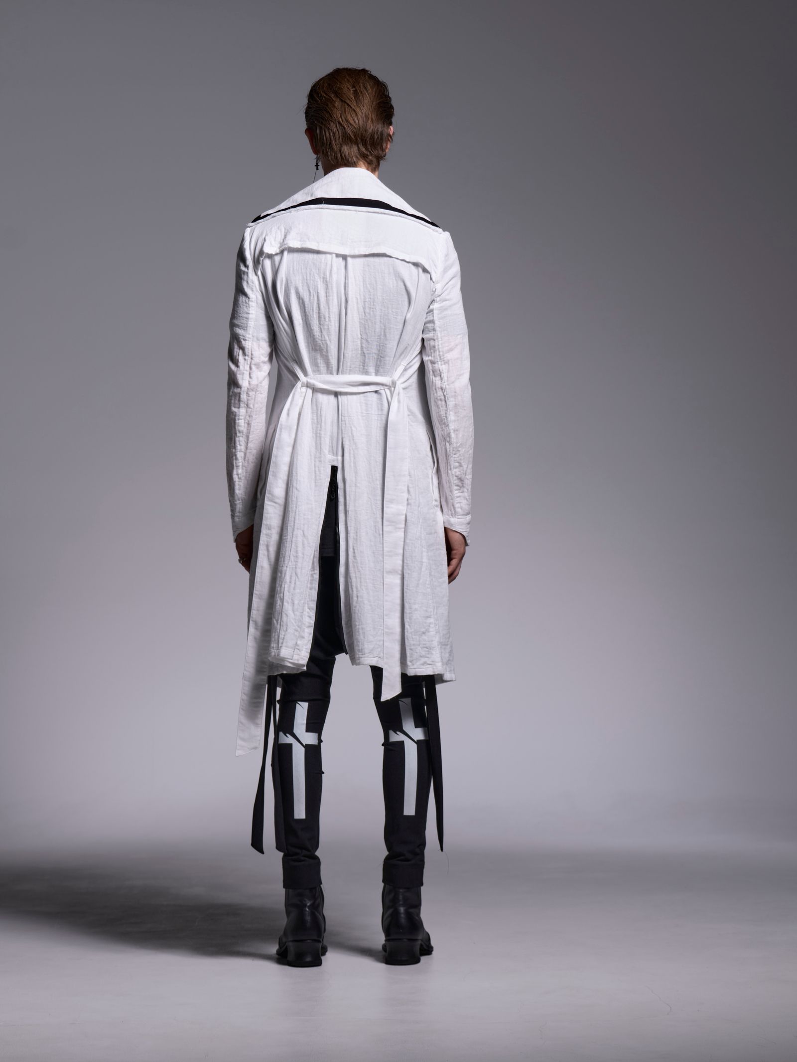 【予約品 1月4日(日) 締切】Gaze Napoleon Coat / ガーゼナポレオンコート / ホワイト