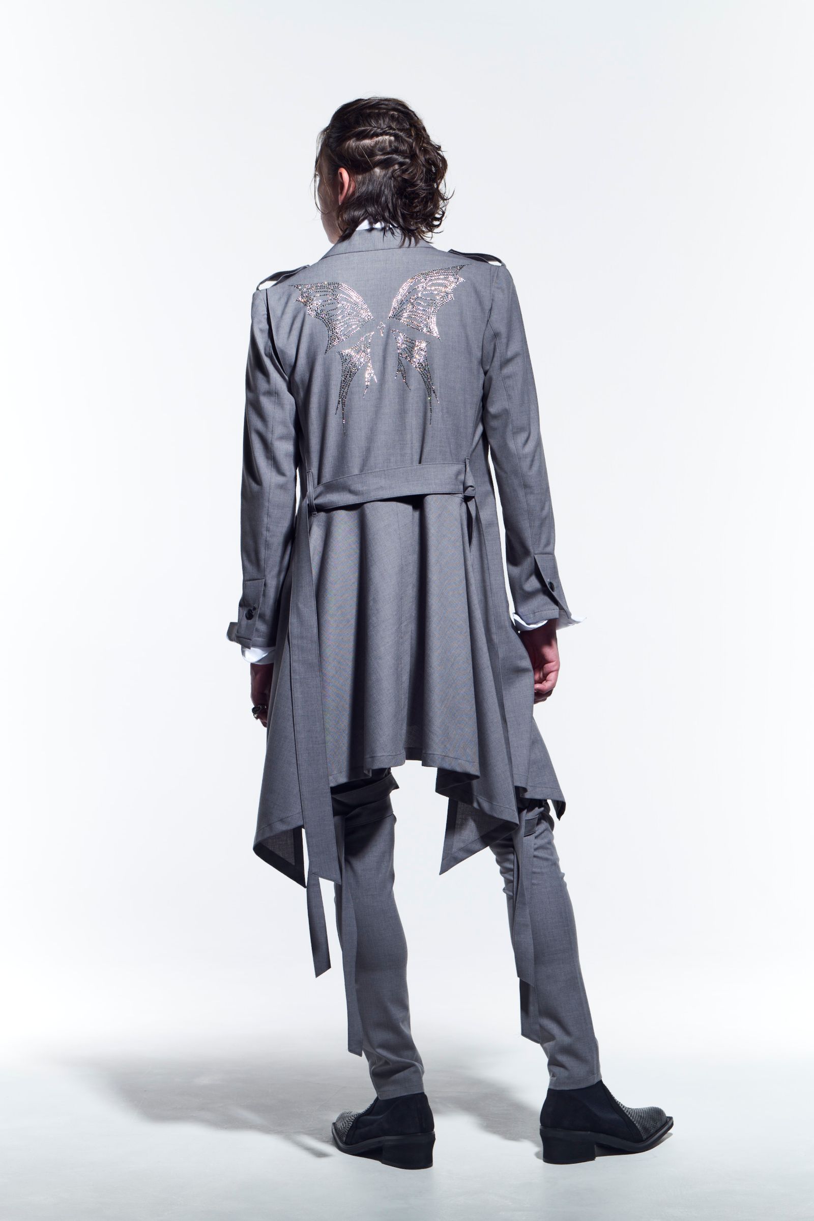 《予約品》 FlareJacket JetSWAROFSKY テーラードジャケット TWS-Stretch / Grey 【kiryuyrik】 1月入荷予定