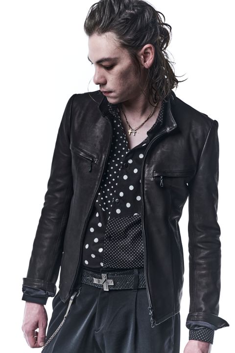 《予約品》 SingleRidersJacket ライダースジャケット CalfLeather / Black 【kiryuyrik】 10月入荷予定