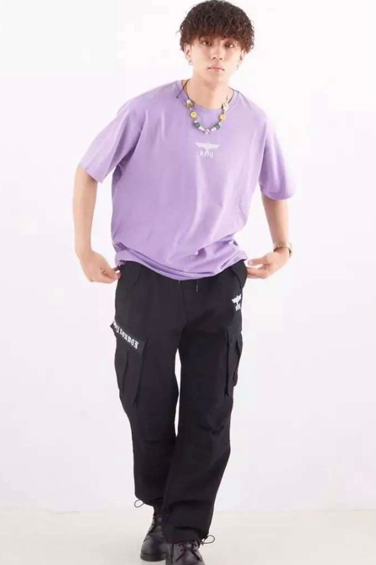 COTTON CARGO PANTS / BLACK 【BOY LONDON】