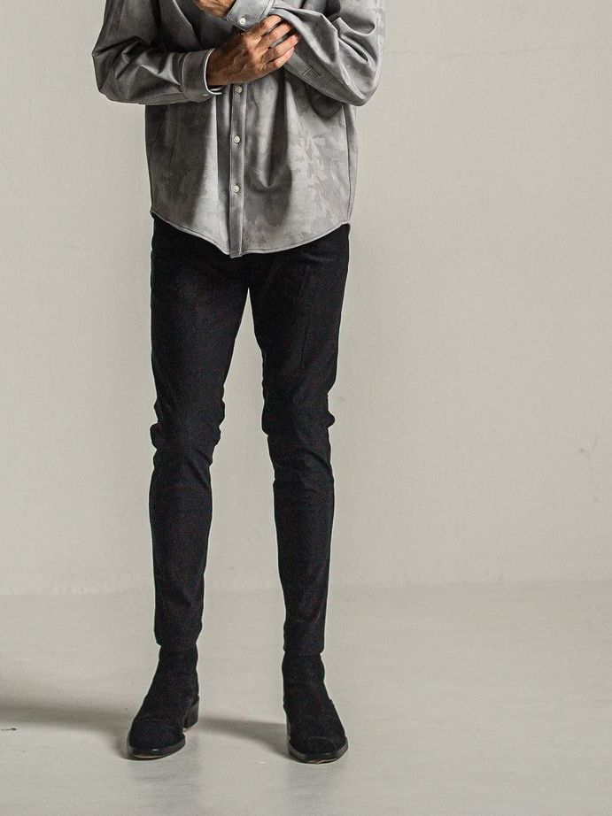 CHRIS EASY HEAT TUCK PANTS  / 裏起毛タックイージーパンツ / ブラック