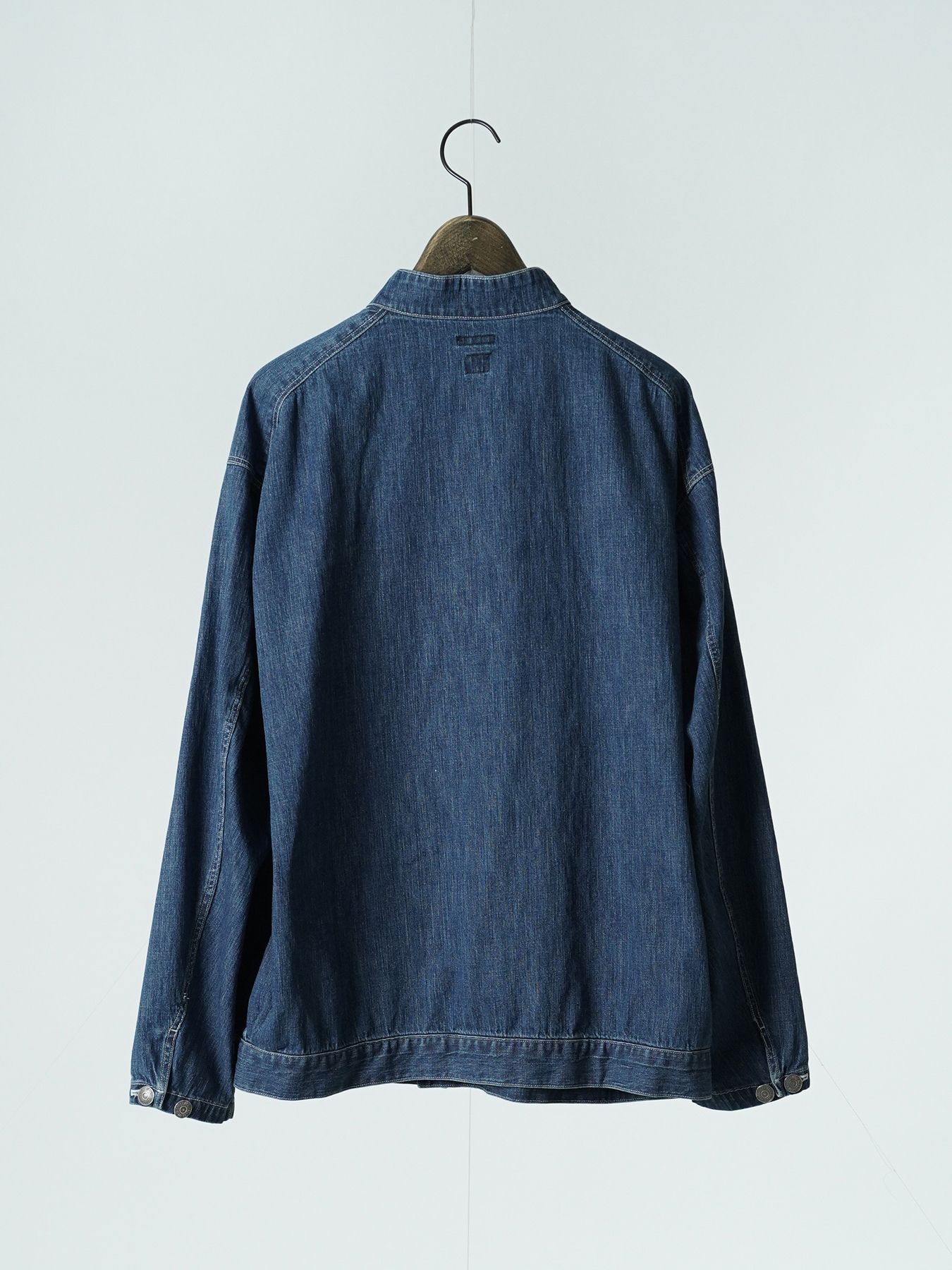 【予約品 5月27日(水) 締切】BOURGERON-DENIMJACKET aged / エイジド加工 ライトオンスデニム シャツジャケット / インディゴ