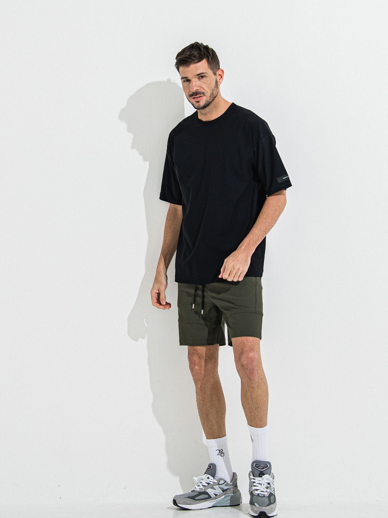 【予約品 】NYLON OVER T /  ナイロンオーバーサイズTシャツ / ブラック