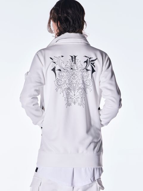 【予約品 6月29日(月) 締切】Double Knit Jersey Stand Collar Blouson / スタンドカラー ブルゾン / ホワイト