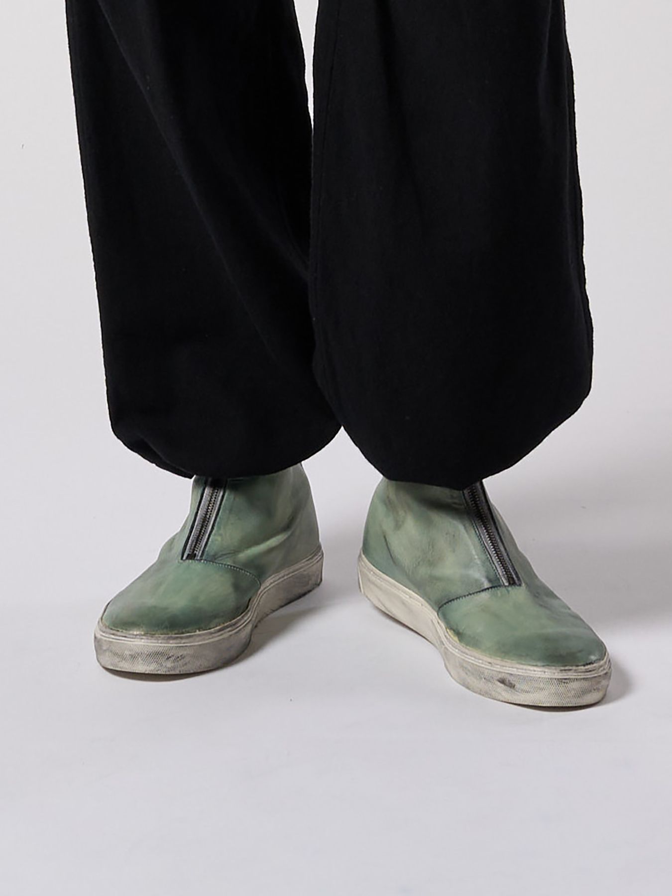 【予約品 4月19日(日) 18時締切】front zip bootie / ホースレザー フロントジップブーツ / ダストグレー