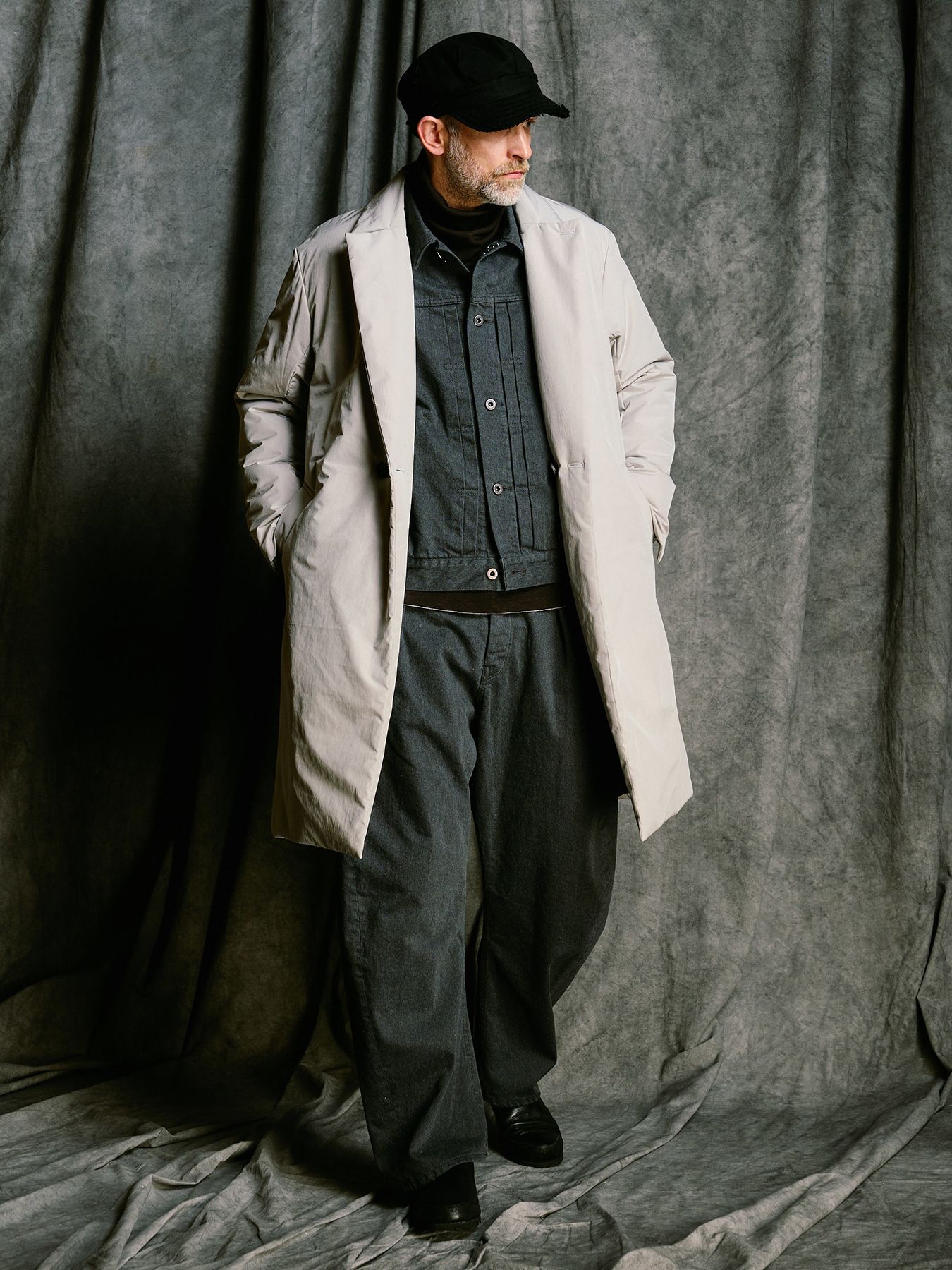 【予約品 4月19日(日) 18時締切】denim jacket type1 (OW) / ワンウォッシュ TYPE1 デニムジャケット / ダストチャコール