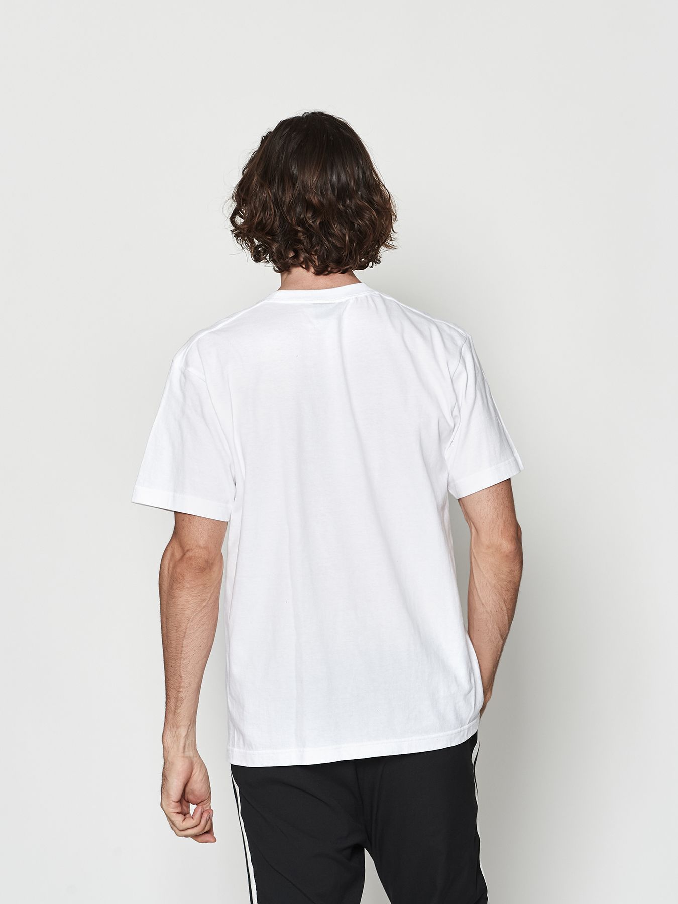 【予約品 10月9日(木) 締切】muta  Mesh Trimming Pocket Tee / Tシャツ / ホワイト【Acanthus × muta MARINE】