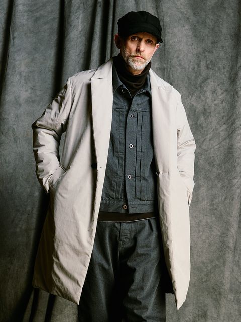 【予約品 4月19日(日) 18時締切】double breasted solid coat / ダブルブレスト ソリッド コート / フェードグレー