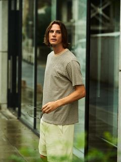 (予約品2023年10月19日18時締め) Multi Border Tee / Tシャツ / ベージュ