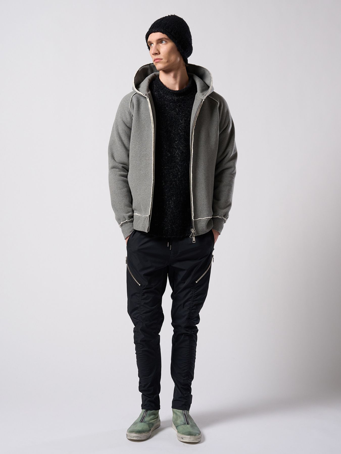 【予約品 4月19日(日) 18時締切】puckering banana teck pants / パッカリング バナナ テックパンツ / ブラック