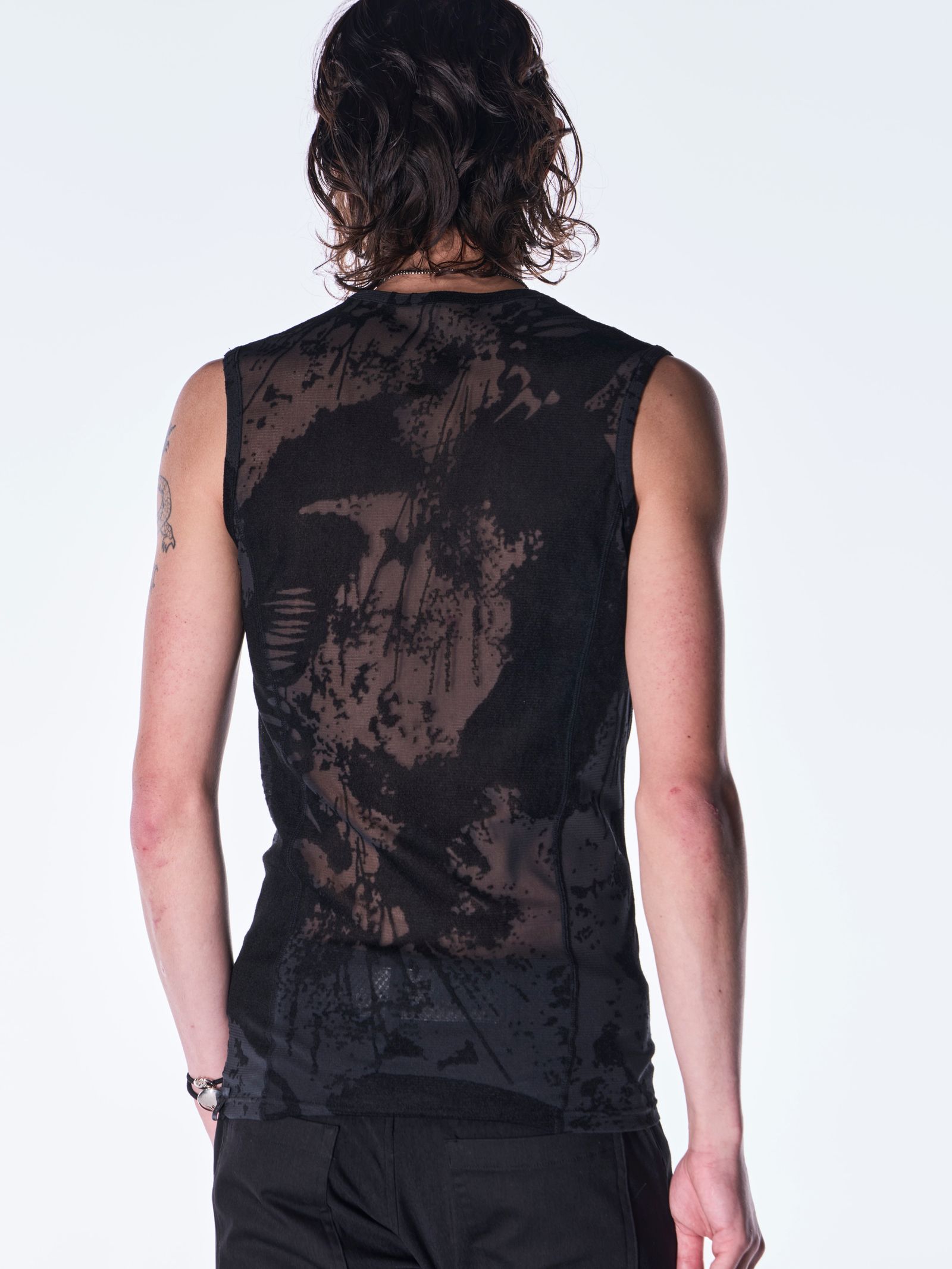 【予約品 6月29日(月) 締切】Opal Mesh Tank Top / オパールメッシュ タンクトップ / ブラック
