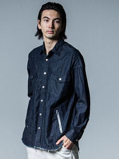 《予約品》 OVER DENIM shirts  / デニムシャツ / インディゴワンウォッシュ