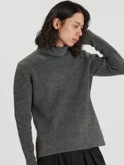 ジャカードニットタートルネック 857010-363K【NO ID.】