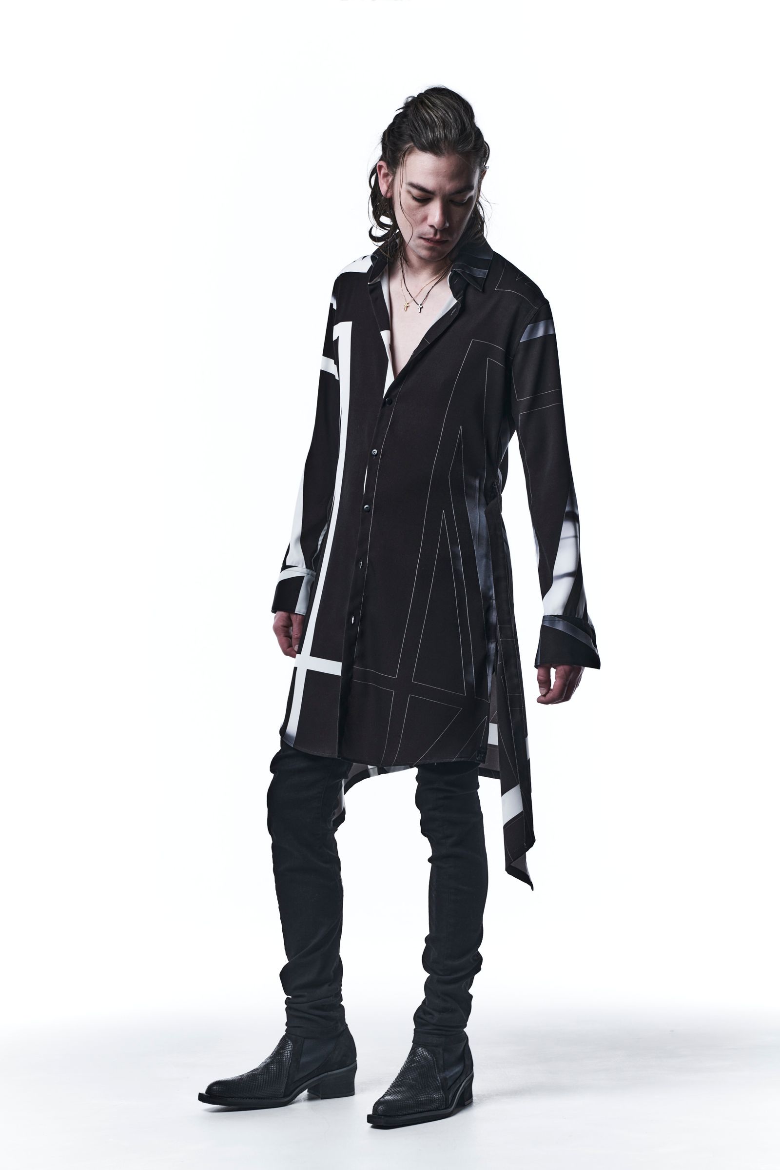 FlareShirts シャツ UNION JACK / Black&White 【kiryuyrik】