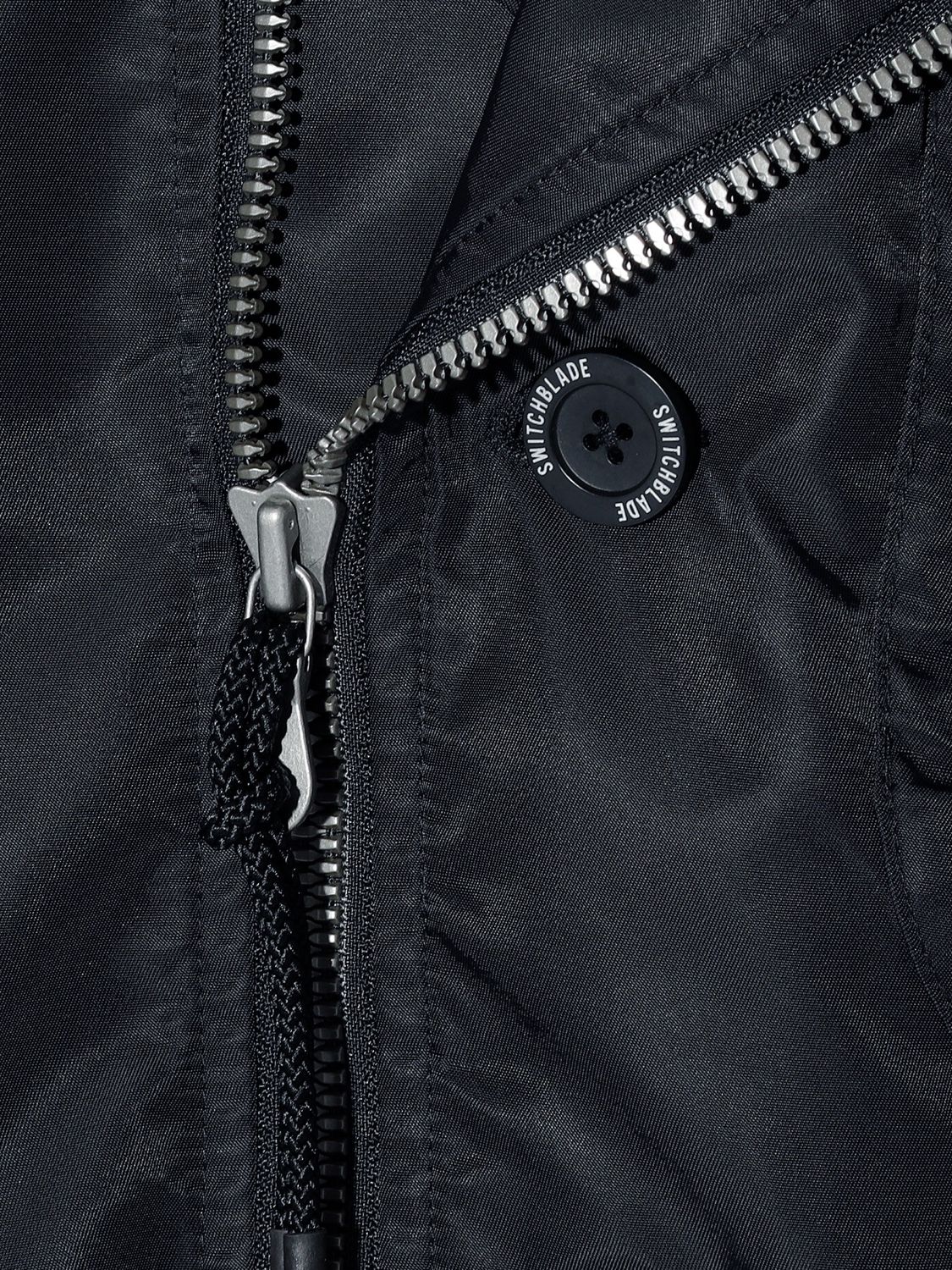 【予約品】  FAKE LAYERED NYLON JK w/HOOD / ナイロンジャケット / BLACK / 即納