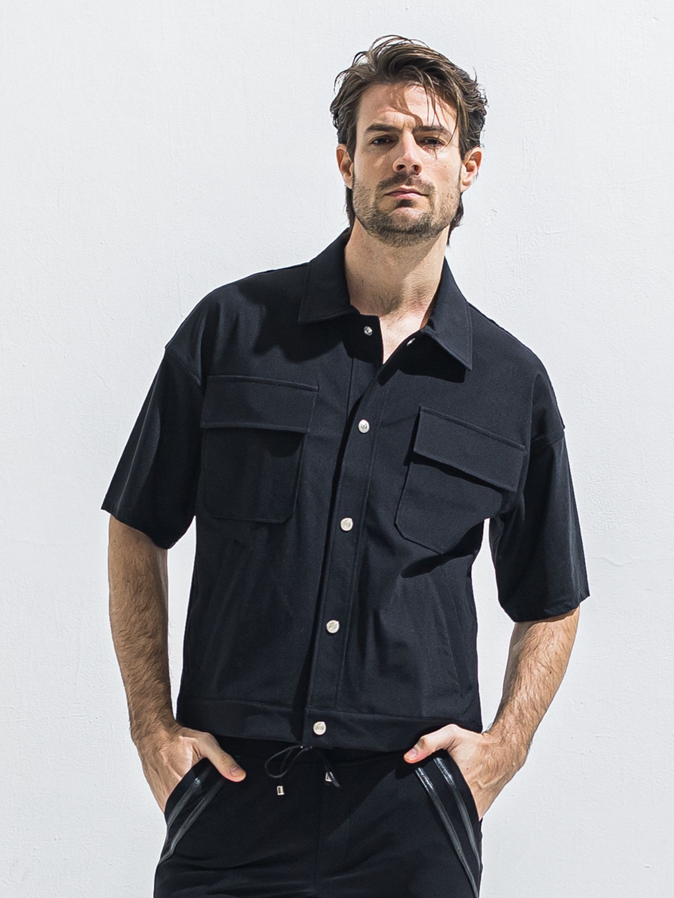 【予約品 2月15日(日) 18:00 締切】CPO HALE SHIRTS JK / CPOハーフスリーブジャケット / ブラック