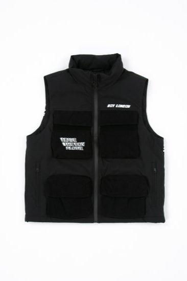 BOY EAGLE DOWN VEST/ ブラック 【BOY LONDON】