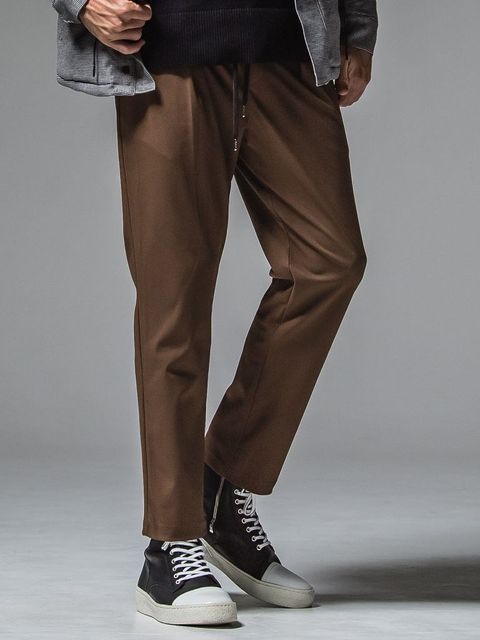PAT WIDE EASY PANTS / イージーパンツ / ブラウン 【RESOUND CLOTHING】