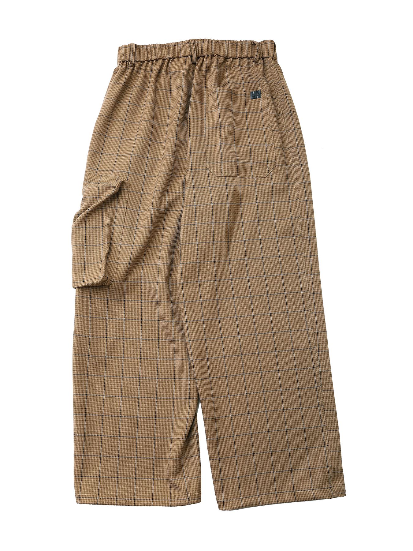 GUN-CLUB PANTS / ガンクラブチェック ワイドストレートパンツ / ベージュ