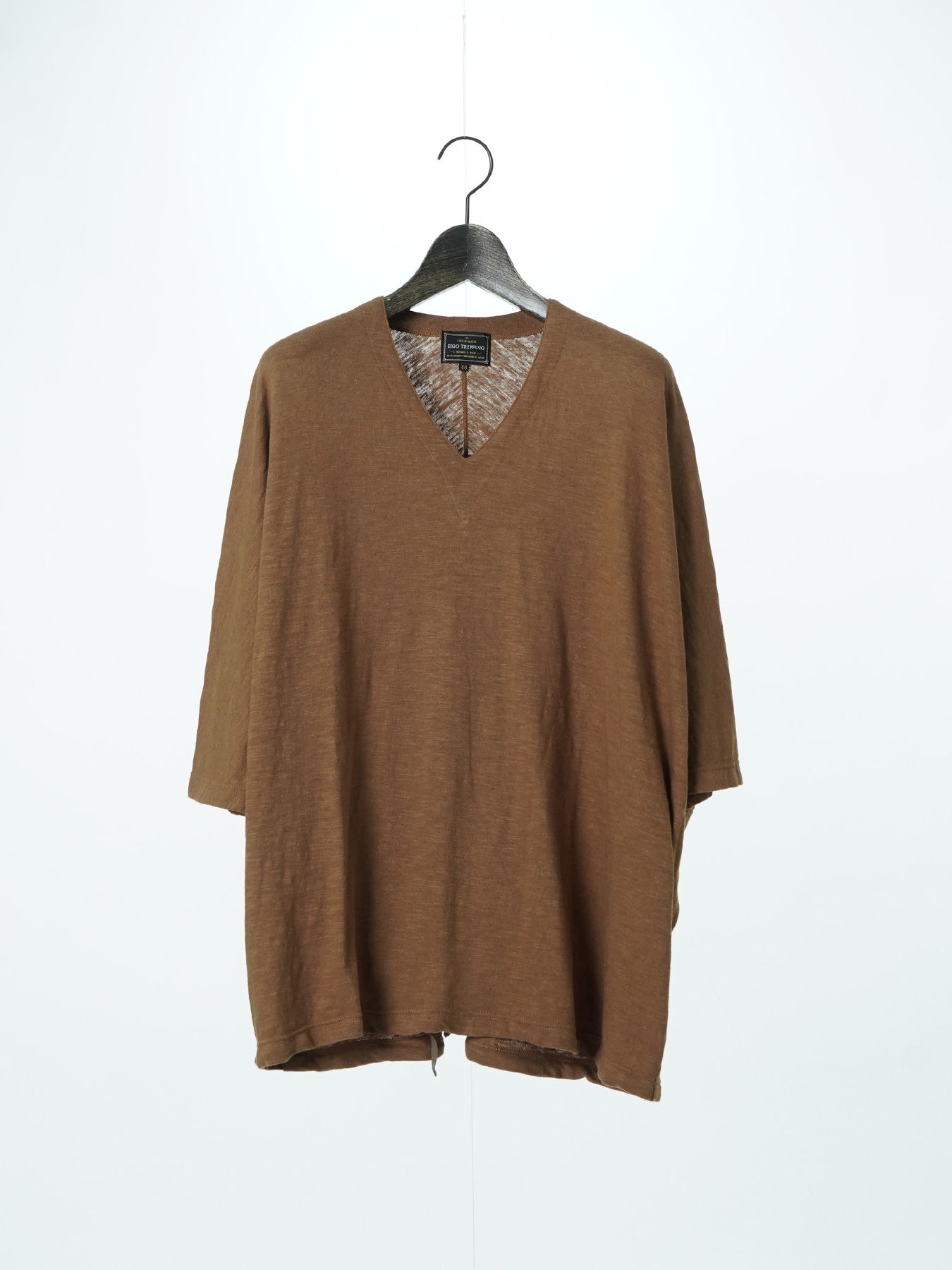 【予約品 2月1日(日) 締切】KITE V-NECK / Vネック ニットT / キャメル