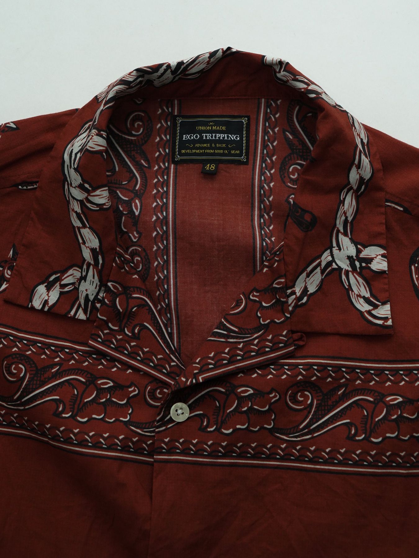 【予約品 11月23日(日) 締切】WESTERNBANDANA SHIRTS / バンダナプリント シャツ / RED