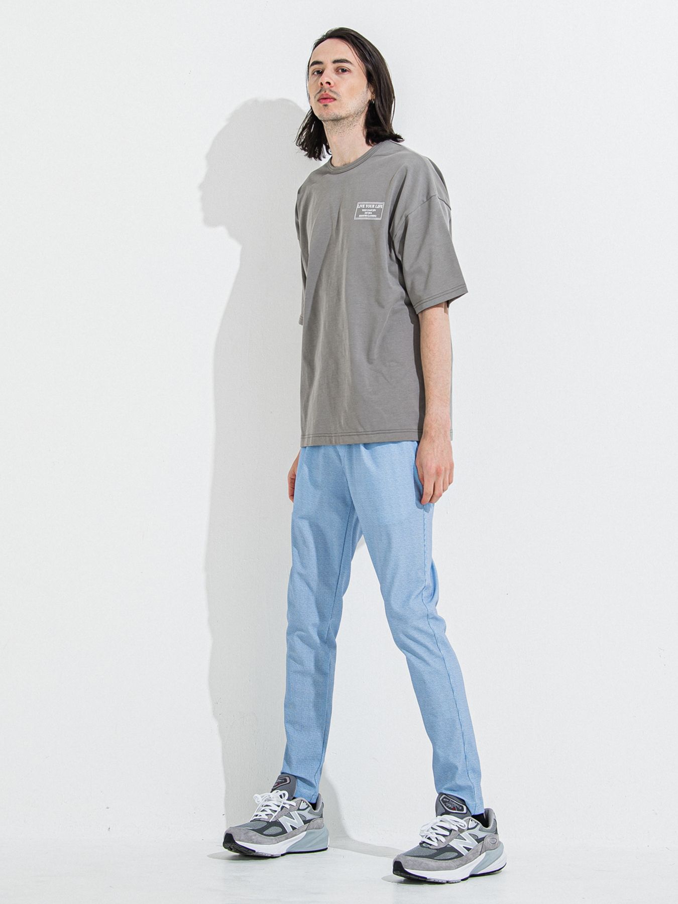 【予約品 】CHRIS EASY TUCK PANTS / クリスイージータックパンツ / チェックサックス