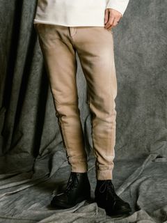【予約品 4月19日(日) 18時締切】fade switching rib sweat pants / フェードスイッチング リブスウェットパンツ / フェードベージュ
