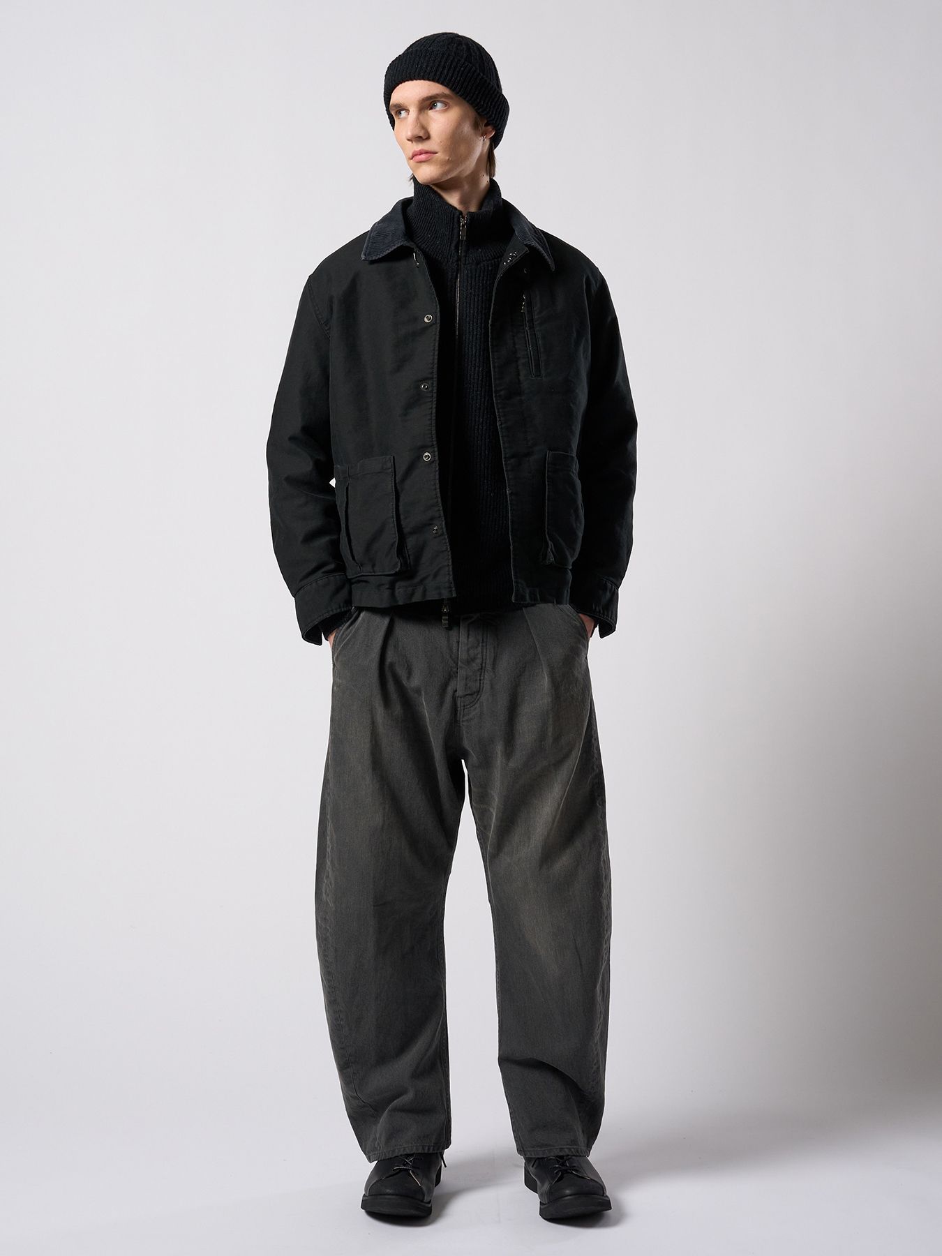 【予約品 4月19日(日) 18時締切】modern lineman boots / カウレザー モダン ラインマンブーツ / ブラック